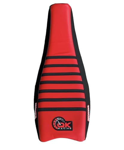Seat Cover - Compatible Fit for Honda 2004-2018 TRX 450R Quad (Red/Black) - color: Red/Black