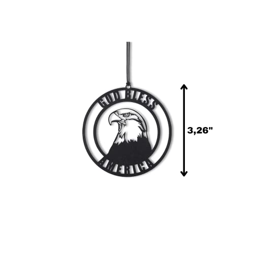 Rear View Mirror Accessories - Car Mirror Hanging Accessories - Car Pendant, Car Charms Ornament - Swinging Ornaments Cars Accessory for Men and Women Hanger - Black (American Bald Eagle) - style: American Bald Eagle