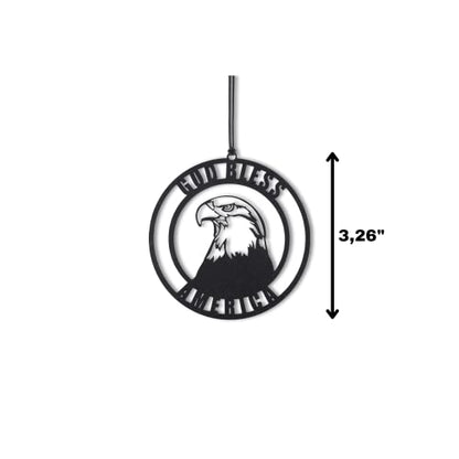 Rear View Mirror Accessories - Car Mirror Hanging Accessories - Car Pendant, Car Charms Ornament - Swinging Ornaments Cars Accessory for Men and Women Hanger - Black (American Bald Eagle) - style: American Bald Eagle