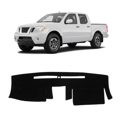 KUST Black Dash Cover for Nissan Frontier 2005-2019 2020 2021/Xterra 2005-2015/Pathfinder 2005-2012, 2009-2012 Suzuki Equato Polyester Dashboard Cover Non-Slip Sunshade Windshield No Glare - size: For Frontier 05-21