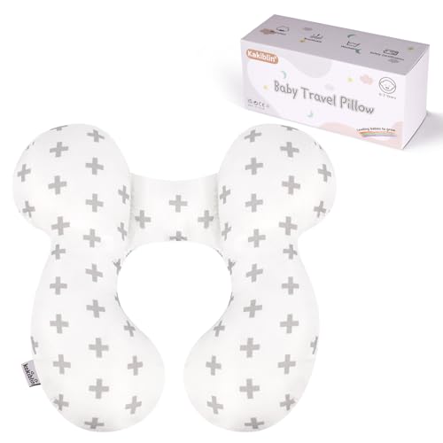 KAKIBLIN Baby Travel Pillow, Upgraded Baby Neck Pillows for Car Seat, Infant Neck Support Pillow for Head and Neck,Newborn Head Support for Car Seat,Pushchair - color: Twig