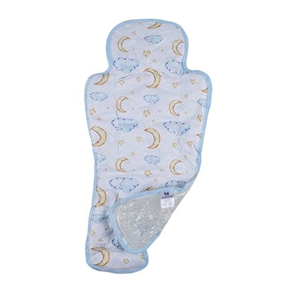 Miracle Baby Gel Car Seat Cooling Pad, Baby Stroller Ice Cooler Mat Summer Cooling Seat Liner for Babies(1 Pack) - color: Moon