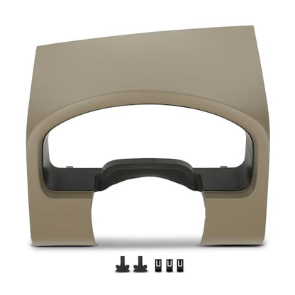 ALLGOOD Dashboard Instrument Cluster Cover Panel Dash Bezel Trim, Compatible with Ford F150 2004-2008, Beige - color: Beige