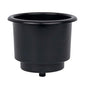 T-H Marine Universal Boat Cup Holder – Plastic Beverage Holder for Cans, Bottles & Cups – Mounts to Boats, ATVs, Coolers & More – LCH-1-DP – Black