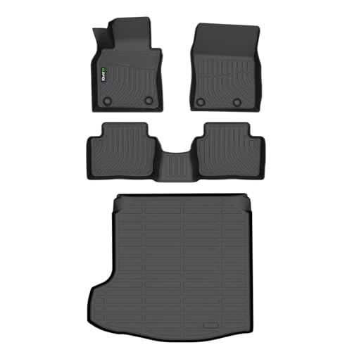 Floor Mats & Cargo Liner Custom for Mazda 3 2014-2018(Only Fits Hatchback Models) All Weather Protection TPE Floor Liners Front & Rear Row Full Set Accessories - Black - style: 2) For Mazda 3 Sedan 2019-2026 Set