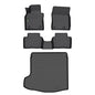 Floor Mats & Cargo Liner Custom for Mazda 3 2014-2018(Only Fits Hatchback Models) All Weather Protection TPE Floor Liners Front & Rear Row Full Set Accessories - Black - style: 2) For Mazda 3 Sedan 2019-2026 Set