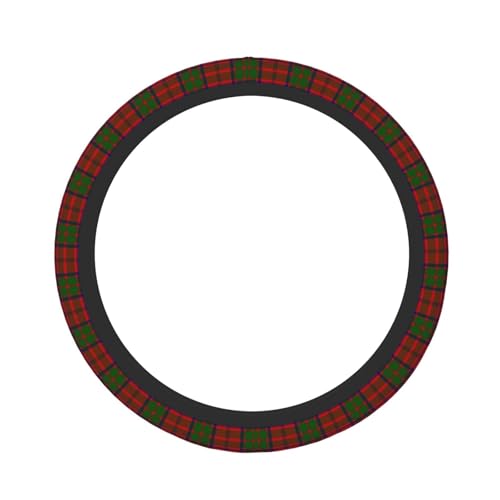 Thickened Elastic Steering Wheel Cover, Grant Tartan red Green Plaid Ultra, Soft, Breathable, Fit for Cars, SUVs, Trucks, Stylish Comfortable Grip - color: Grant Tartan Red Green Plaid