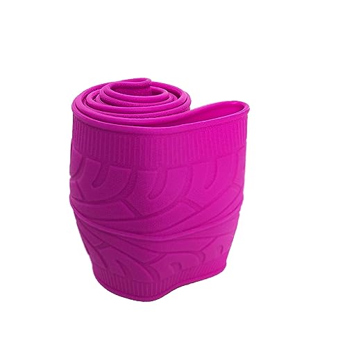 Universal Pink Steering Wheel Cover：13.5 to 15 Inches Stretchable Silicone Anti Skid Steering Wheel Protector Fit for Most Car Models Including Round D Shape or Special Shape - color: Pink