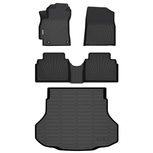 Binmotor-Floor Mats & Cargo Liner for Hyundai Elantra 2026 2025 2024 2023 2022 2021, All Weather Car Floor Mat for Elantra Accessories (Include Elantra N) - style: 2) Car Mats for Hyundai Elantra Fuel (2021-2026) full set