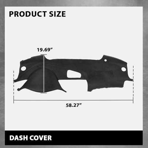 G-PLUS TPE Dash Cover Dashboard Cap Panel Compatible with Acura TL 2004-2008 Black - size: 2004-2008 Acura TL | Black