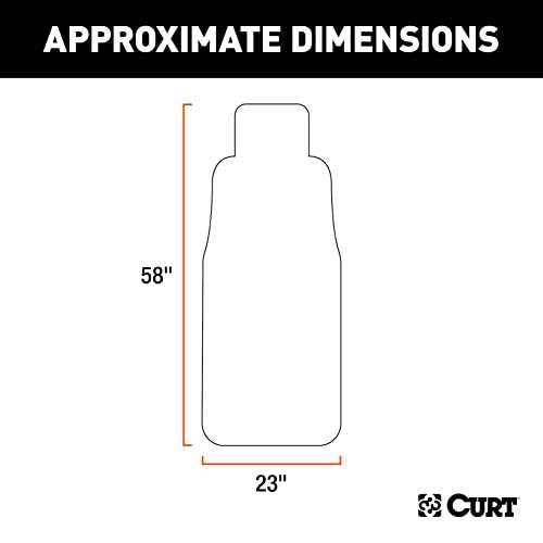 CURT 18500 Seat Defender 58-Inch x 23-Inch Grey Waterproof Universal Bucket Car Seat Cover Protector