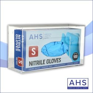 Wall-Mount Glove Dispenser | Clear Acrylic Glove Box Holder with Individual Compartments | Single-Layer | 9.95 x 5.25 x 3.3 in | Gloves Sold Separately - color: Transparent Single Layer