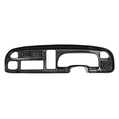 ECOTRIC Dash Board Cluster Bezel Cover Compatible with 1998-2002 Dodge Ram 1500 2500 3500 Instrument Pad Panel Dashboard Kit w/Vents Replacement for 5GK51DX9AA 5EU11DX9AB - Clips Included - size: Dash Bezel W/ Vents