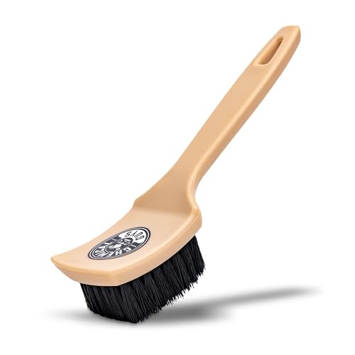 Chemical Guys, The Nifty Interior Detailing Brush, Synthetic Bristle Scrub Tool for Car Carpet Floor Mats Upholstery Trunk Liners, Auto Cabin Cleaning Brush with Ergonomic Short Handle