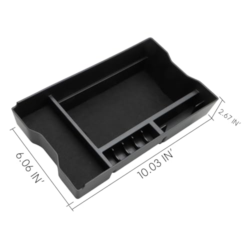 MARCHFA Center Console Organizer Tray Compatible for 2026 Toyota RAV4 Accessories Armrest Storage Box Middle Console Tray Holder with Felt Mat Not Fit for Limited (Style 2) - style: Style 2