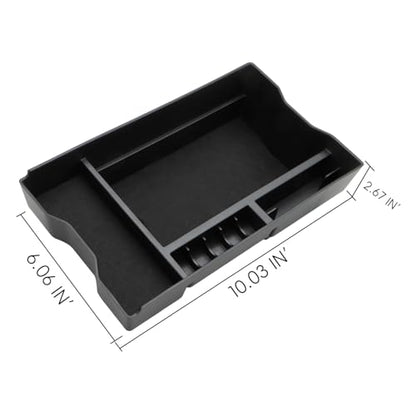 MARCHFA Center Console Organizer Tray Compatible for 2026 Toyota RAV4 Accessories Armrest Storage Box Middle Console Tray Holder with Felt Mat Not Fit for Limited (Style 2) - style: Style 2