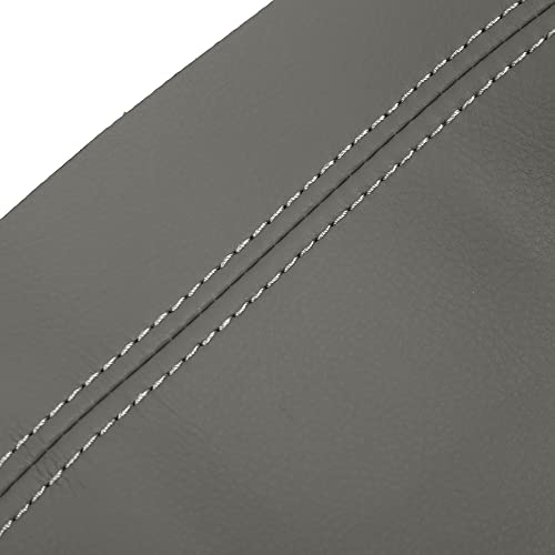 X AUTOHAUX 1 Pair Synthetic Leather Car Front Door Panels Armrest Cover Gray for Honda Civic 2006 2007 2008 2010 2011 Sedan - color: Gray