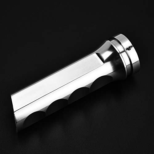 Handbrake Cover, Universal Auto Car Aluminum HandBrake Cover Handle Protector Hand Brake Sleeve Red Brake system modification (Silver)