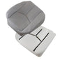 2PCS Driver Side Bottom Microfiber Leather Seat Cover & Seat Foam Cushion #922 or 92i Gray Compatible with Chevy Silverado Suburban Avalanche GMC Sierra Tahoe Yukon 2003 2004 2005 2006 - color: Gray