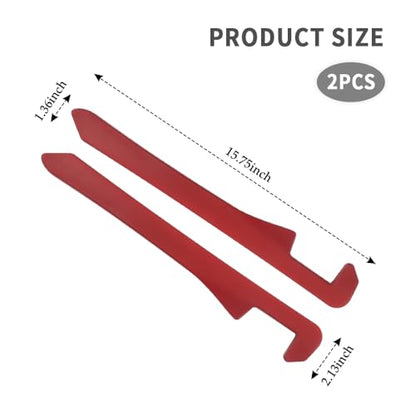 2PCS Car Seat Gap Filler,Flexible Seat Gap Organizer Between Seats for Tightly Filling Seat Gaps,Universal Car Side Seat Gap Filler Interior Car Accessories for Women & Men (Red)