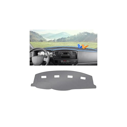 Autorder Gray Dashboard Cover Mat for 2006-2009 Dodge Ram 1500 2500 3500,2009 Dodge Ram 2500 3500 4500 5500,2010 Dodge Ram 4500 5500 Accessories Dash Cover Polyester Dash Mat - size: Gray 2006-2009 Dodge Ram