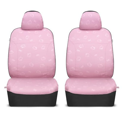 Carbella Hello Kitty Car Seat Covers - Cute Pink Seat Covers, Car Accessories Gift Hello Kitty Accessories 2pc Pink Car Seat Covers - color: Seat Covers Leather-Pink, style: Hello Kitty