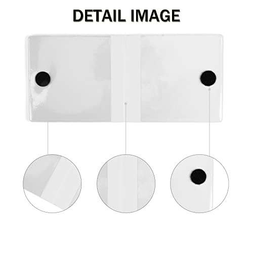 UYYE Car Registration & Insurance Card Holder, 2-Pack - White, Waterproof, 4-Compartment, Unisex-Adults Car Organizer - color: white