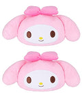 Roffatide Anime My Melody Cartoon Car Neck Pillow 2 Pcs Plush Auto Head Neck Rest Cushion for Chairs, Recliners, Driving Seats Pink (LYS10104) - color: B 2 Pc Car Neck Pillow