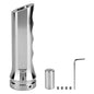 Aramox Universal Car Handbrake Cover, Aluminum Alloy Sleeve Protector, Silver, Manual Transmission Compatible - color: Silver