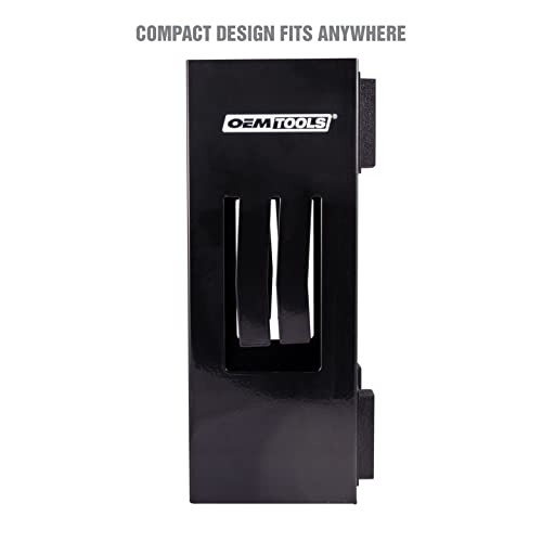 OEMTOOLS 23125 Black Magnetic Glove Dispenser, Disposable Gloves Box Holder, Magnetic Glove Box Holder for Wall Mount - color: Black