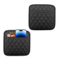 2 PCS Car Side Pocket Organizer, Leather Adhesive Auto Side Seat Back Storage Pocket, Waterproof Phone Document Sunglasses Holder Vehicle Gap Filler Pouch, Car Accessories (Medium) - size: Medium