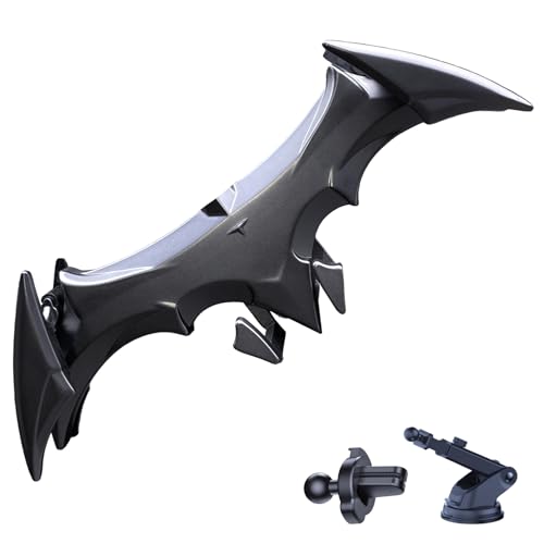 Alloy Material Unique Phone Holder Mount for Car Gifts for Men Bat Decorations Collectibles for Room Universal Vent/Dash/Windshield Gravity Automatic Locking Hands Free