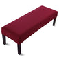 Fuloon Stretch Jacquard Dining Bench Cover - Anti-Dust Removable Bench Slipcover Washable Seat Cushion Protector for Bedroom, Kitchen, Hotel, Banquet (Burgundy) - color: Burgundy