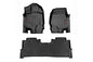 Rough Country All Weather Floor Mats Set for Ford F-150 (2015-2025), F-150 Lightning (2022-2024), Raptor (2017-2025) Bucket Seats - Waterproof, Flexible, Front & Back Set
