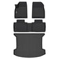 HAFIDI® Floor Mats & Cargo Liner Set Fit for 2017-2025 2026 Cadillac XT5 All Weather Protection TPE Anti-Slip Automotive Full Set Floor Liners Custom Accessories - Black - style: 3) For XT5 2017-2026 Full Set