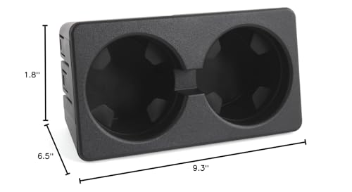 Cup Holder Compatible with Chevy Silverado Avalanche Sierra 2007-2013, Tahoe Suburban Yukon 2007-2014, Front Center Console Beverage Drink Insert Replace 19154712