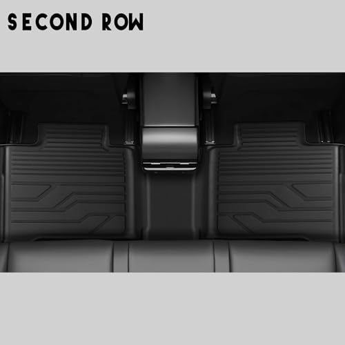 KARPAL Floor Mats Fit for Toyota Tundra 2022-2026 CrewMax Cab, Custom Fit All Weather TPE Floor Liners, 1st & 2nd Row, Tundra SR/SR5/TRD PRO/Limited/Platinum/Castone Accessories - style: 2022-2026 | For Toyota Tundra CrewMax Cab | 1st & 2nd Row