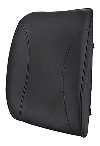 BDK BS-300-BK Durable Foam Lumbar Support 3D Balanced Firmness Cushion-Lower Back Pain Relief-Best for Office Chair, Car Seat, Recliner, Black - color: Black
