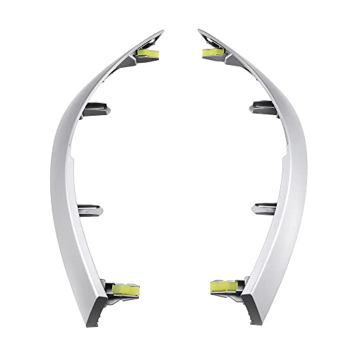 X AUTOHAUX Left and Right Upper Side Central Dashboard Cover Strip Trim for Toyota Corolla 2008-2013 55436-02330 55435-02370 Center Dash Navigation Side A/C Outlet Air Vent Panel Strip 1 Pair