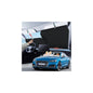 2026 Auto Retractable Car Windshield Sun Shade - Adjustable Front Window Sunshade for UV & Heat Protection - Ideal for Camping Outdoor & Daily Parking (Not Fit Dashboard Bulge)