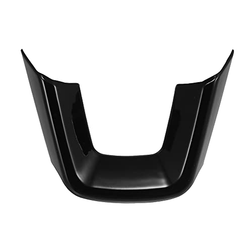 X AUTOHAUX for Honda Civic 11th Gen 2022 Steering Wheel Cover Trim Center Consoles U Type Frame Trim Decor for Sedan Hatchback LX EX EX-L Sport Touring ABS Sweat-proof Bright Black