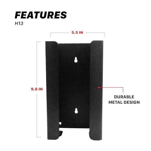 Maxshine Universal Metal Glove Box Holder – Organizes Gloves, Towels, Wipes & Tissues in Garage or Workspace – Elevate Auto Detailing with Premium Supplies & Accessories (Blank) - style: Holder (Blank)