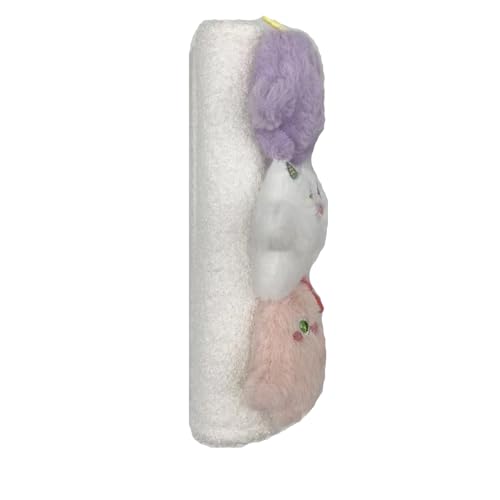 Baby Car Seat Neck Cover, Baby Strap Pad, Car Seat Strap Cover, Car Seat Belt Cover Boy Girl, Baby Neck Pad Protector, Car Strap Pad Fleece, Belt Pad Plush Doll, Seat Belt Pads (Purple, White, Pink) - color: Purple, White, Pink dolls