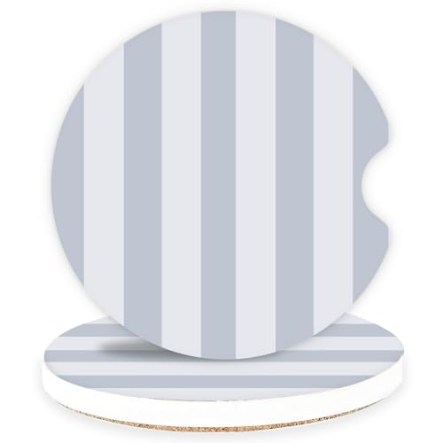 Ceramic Car Coasters – Absorbent Car Cup Holder Coaster Set for Women, Cute Aesthetic Car Accessories for Girls, 2 Pack (Ocean Blue) - color: Ocean Blue