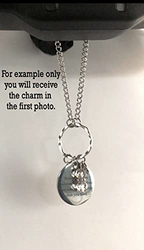 Rear View Mirror Car Charm Ornament, Sun Catcher, Hanging Pendant, Stainless Steel Chain and Crystal Accents, Packaged in a Gift Bag (Dance) - size: Dance
