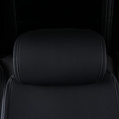 Tomatoman Tacoma Seat Covers Customized for 2005-2025 2026 4Runner Extended SR V6 Pickup Truck, Waterproof Faux Leather Car Cushions(Rear Seat, Black-Blue) - color: Rear Seat/Black-Blue