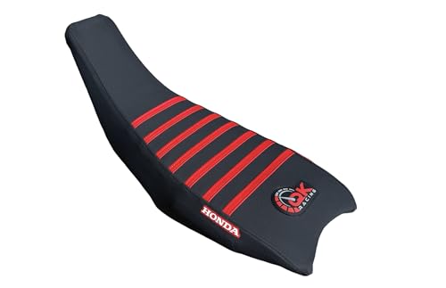 Seat Cover - Compatible Fit for Hond@ 2004-2018 TRX450 TRX 450R TRX 450 R TRX 450ER TRX 450 ER Quad (Black/Red) - color: Black/Red