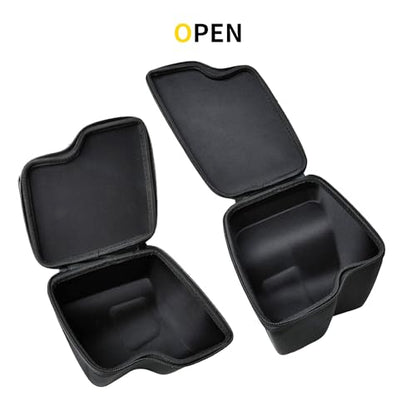 RBR Wheel Well Storage Bin Rear Trunk Organizer Tool Box Compatible with 2018-2023 Jeep Wrangler JL 4 Door 4XE Accessories Cargo Bag, 2 Pack Right Left, Carbon Fiber, With Lid and Zipper