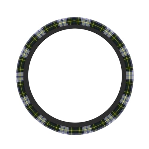 Thickened Elastic Steering Wheel Cover, Gordon Dress Tartan Plaid Ultra, Soft, Breathable, Fit for Cars, SUVs, Trucks, Stylish Comfortable Grip - color: Gordon Dress Tartan Plaid