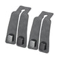 Purse and Bag Hook for Car, Zinc Alloy Seat Headrest Hooks, Upgraded Leather Car Seat Back Purses Hanger and Bags Holder (Grey, 2Pack) - color: Gray